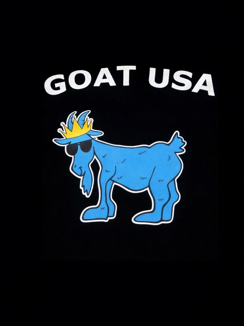 GOAT USA Long Sleeve Tee Black Goat Back Graphic Chest Logo Size M - Picture 6 of 13